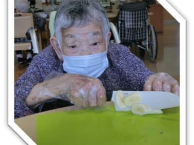 クッキング「フルーツあんみつ作り」